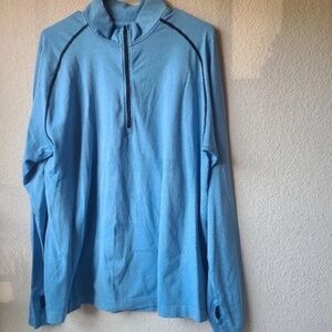 Lululemon Surge Warm Blue Men's 1/2 Zip; Size XL